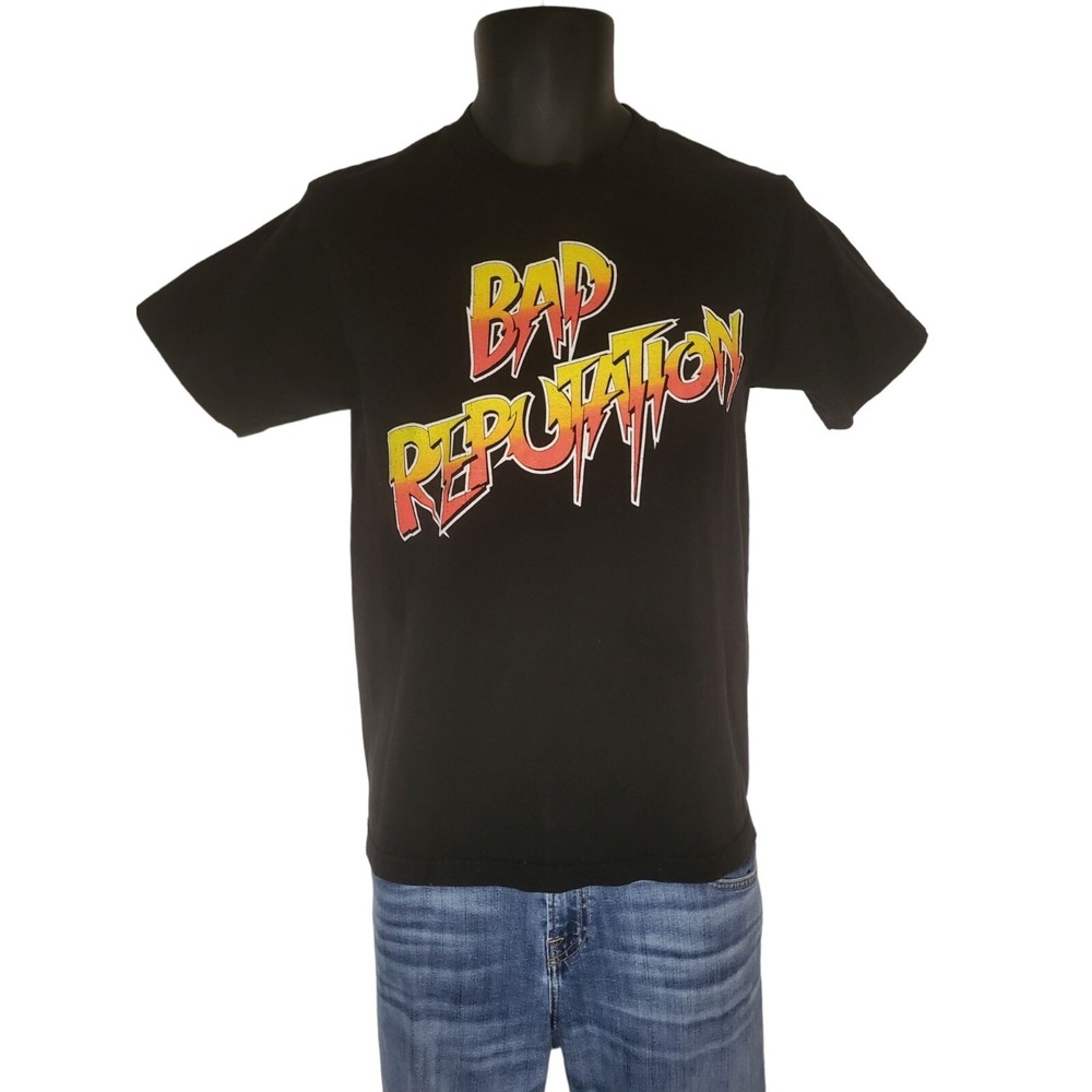 WWE Ronda Rousey Bad Reputation Tshirt Women Sz S Black Rowdy Wrestling Graphic